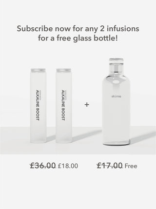 Subscribe and get a Free Glass Bottle